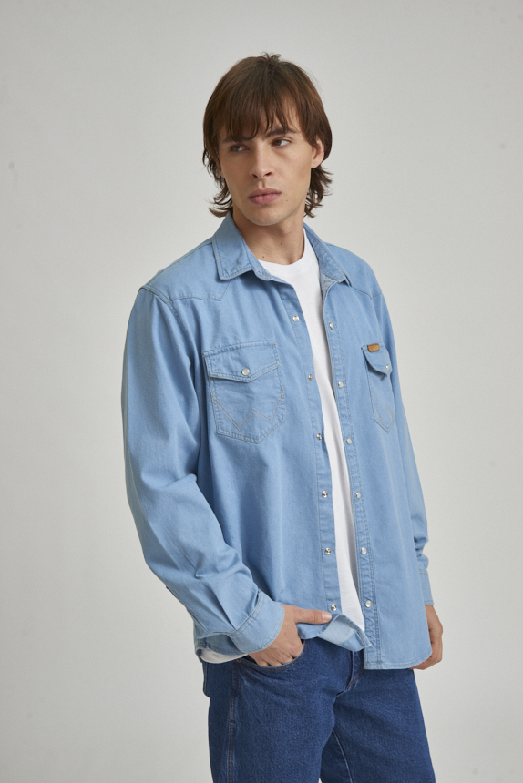 Camisa Western  LS Broche